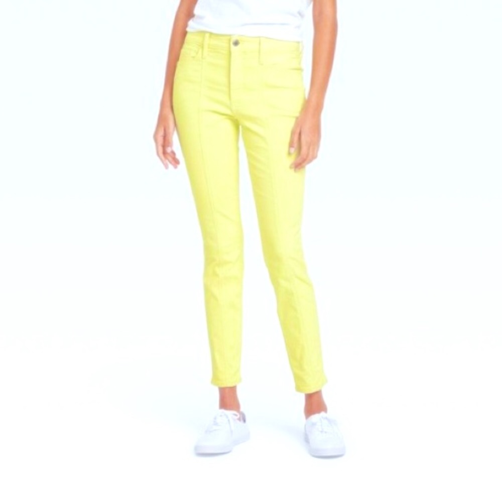 NWT Mid Rise Skinny Ankle Jeans - Classy Yellow (Electric Lime)